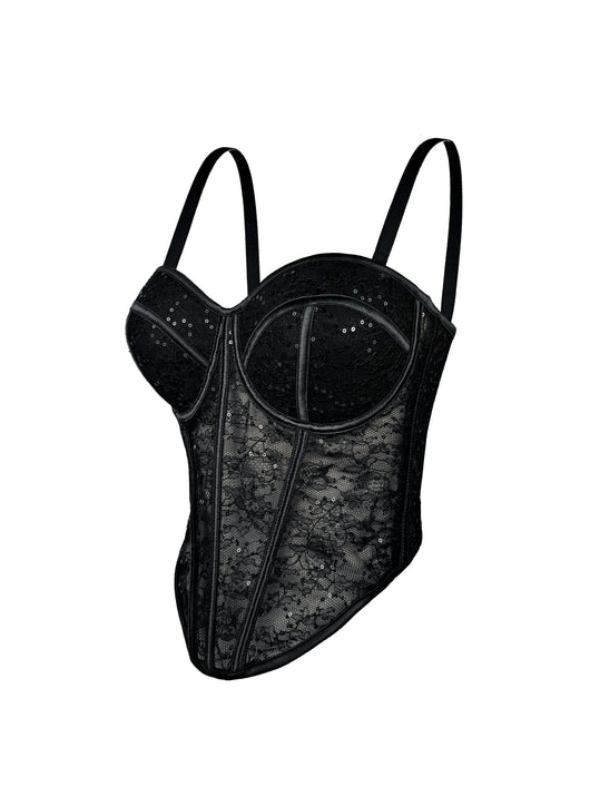 Camiseta de Malla Ajustada con Corsé de Ballenas - Cintura Ceñida y Efecto Modelador - Image 5