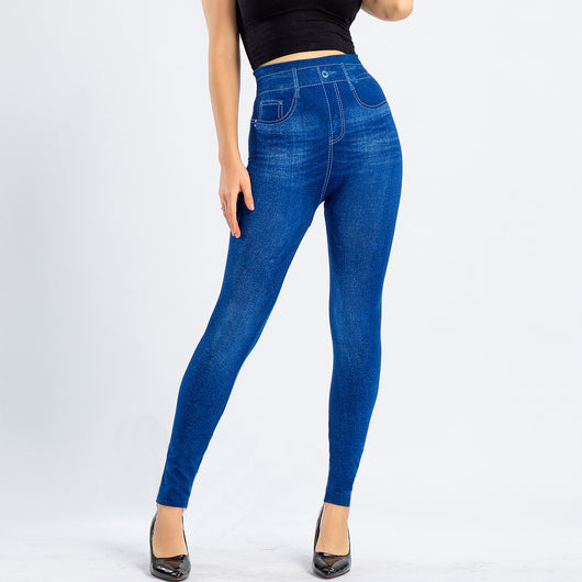 Leggins sin Costuras Estilo Denim con Efecto Levantador - Image 28