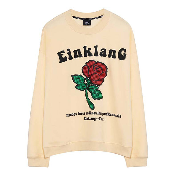 Camiseta Manga Larga Hombre American Rose - Corte Holgado con Estampado