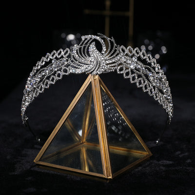 Tiara Nupcial de Cristales Barrocos - Tocado de Lujo para Novia - Image 8