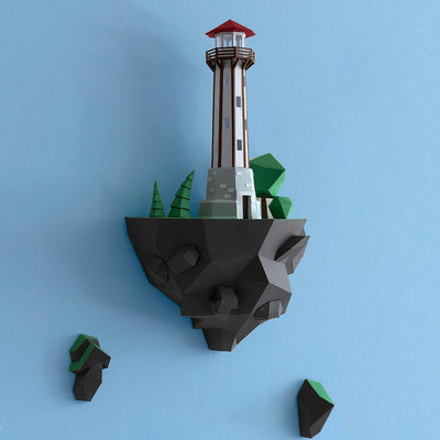 Faro de Isla 46cm - Modelo de Papel Decorativo para Pared - Image 6