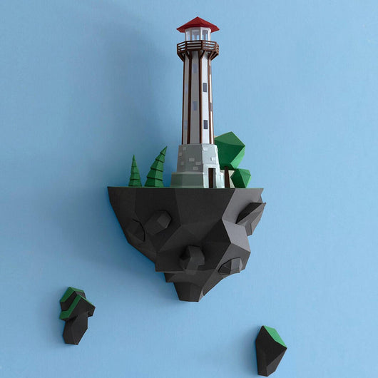 Faro de Isla 46cm - Modelo de Papel Decorativo para Pared - Image 6