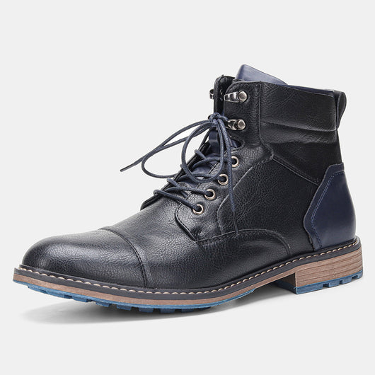 Botas de Cuero para Hombre Cálidas y Cómodas para Invierno - Image 3