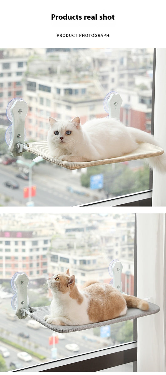 Hamaca Colgante para Gatos con Ventosas - Nido Extraíble y Lavable - Image 9