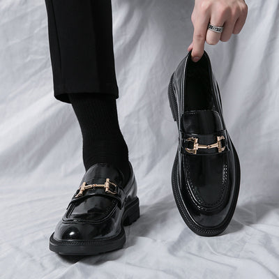Mocasines Horsebit con Plataforma - Zapatos Formales de Lujo para Hombre - Image 2