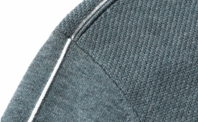 Suéter Falsa Dos Piezas con Cuello Acolchado para Hombre - Image 12