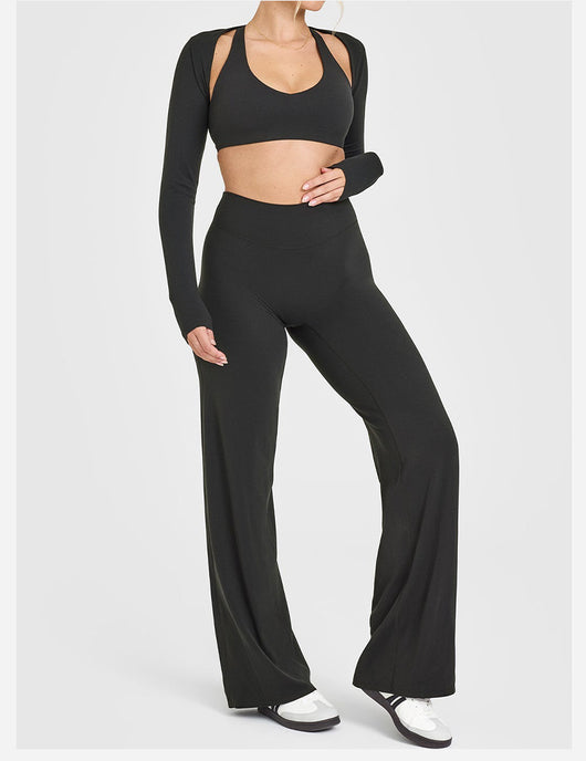 Pantalones Yoga Rectos Moldeadores Cadera Melocotón - Image 14