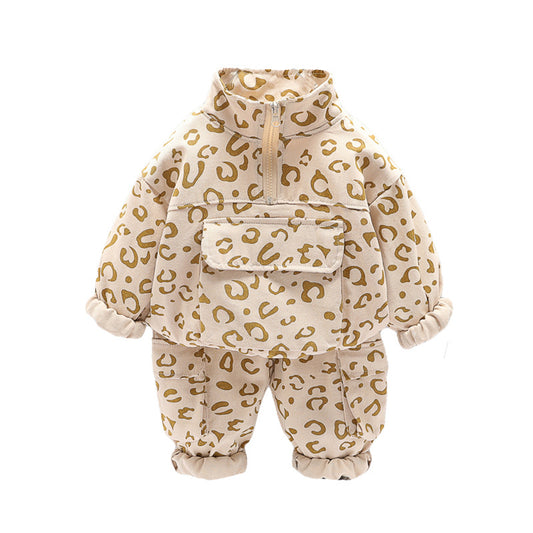 Traje Occidental Infantil de Dos Piezas con Cuello Parado - Image 2