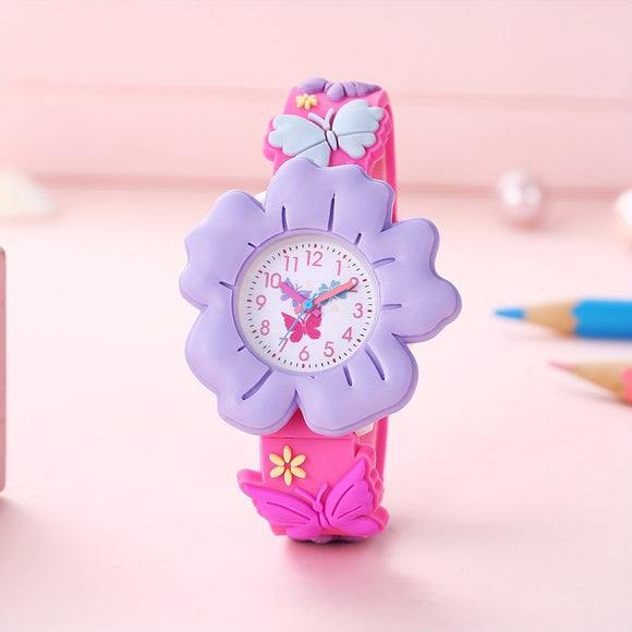 Reloj Infantil Flores Coloridas - Diseño Cute para Niñas Estudiantes