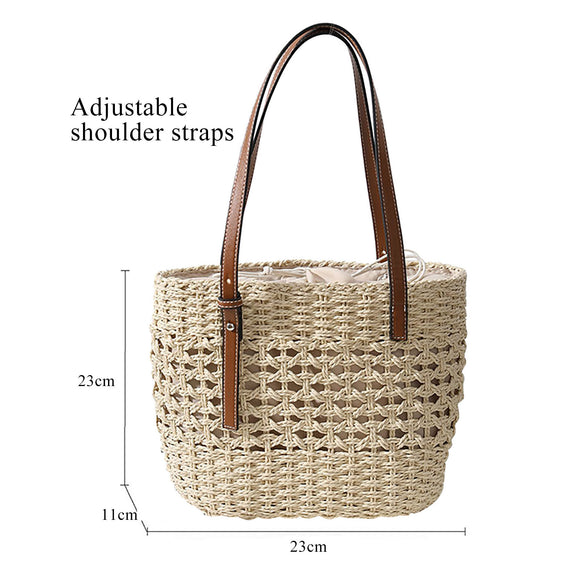 Bolso de Playa Tejido para Mujer - Diseño de Moda Contemporáneo