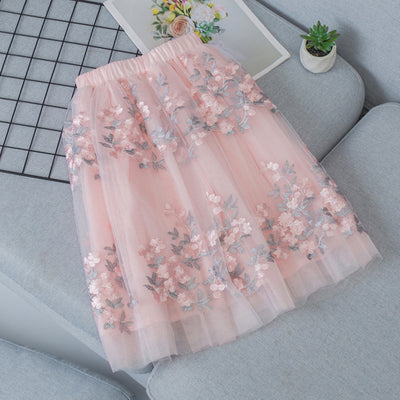 Falda Tutú Infantil de Malla con Estampado Floral - Image 12