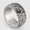 Vintage Distressed Hip Hop S925 Sterling Plateado Ring Tiger head 5