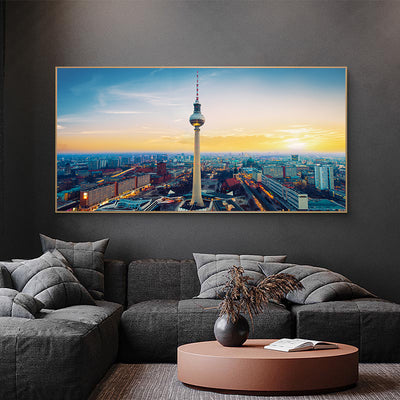 Cuadro Lienzo Panorámico de Berlín - Arte Urbano Moderno