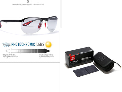 Gafas de Sol Polarizadas TR90 Sin Marco para Exterior - Image 25