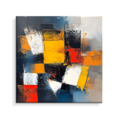 Cuadro Abstracto Moderno Óleo Sobre Lienzo Colorido Sin Marco para Decoración del Hogar - Image 10