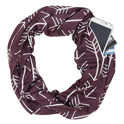 Bufanda con Bolsillo y Cierre - Diseño Flecha Estampado - Image 4