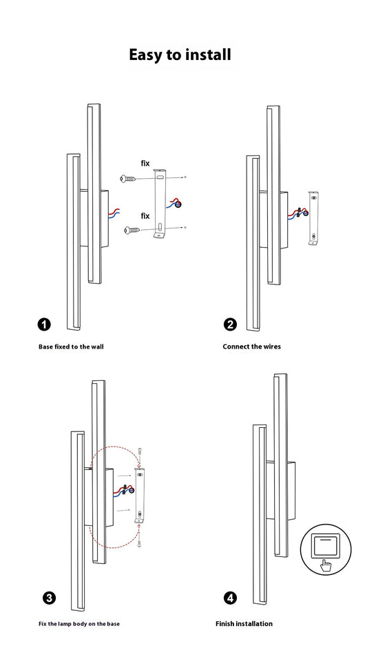 Lámpara de Pared Doble Línea Moderna para Hoteles y Pasillos - Image 19