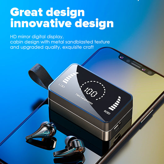 Auriculares Deportivos Inalámbricos TWS Bluetooth con Espejo - Image 9