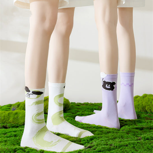 Calcetines Finos Medianos para Mujer - Diseño Adorable y Cómodo