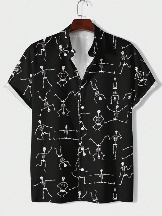 Camisa Casual de Hombre con Rayas Estampadas - Image 14