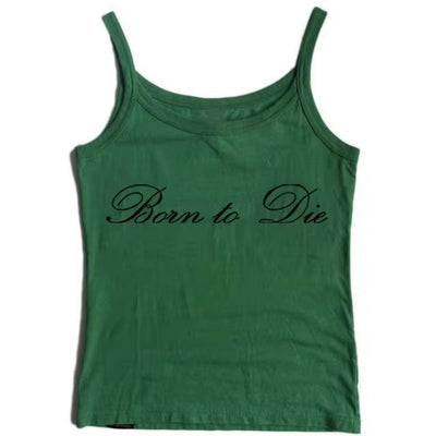 Top Corto sin Mangas con Estampado de Letras en Encaje - Image 13