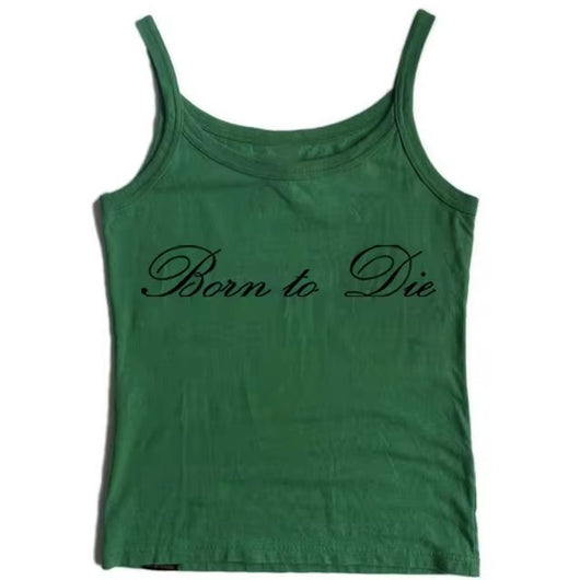 Top Corto sin Mangas con Estampado de Letras en Encaje - Image 13