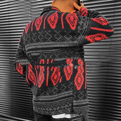 Chaqueta Casual Hombre Estampado Étnico Retro - Image 5