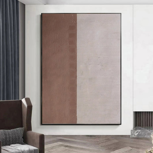 Cuadro Abstracto Pintura al Óleo Colores Morandi para Sala de Estar - Image 13