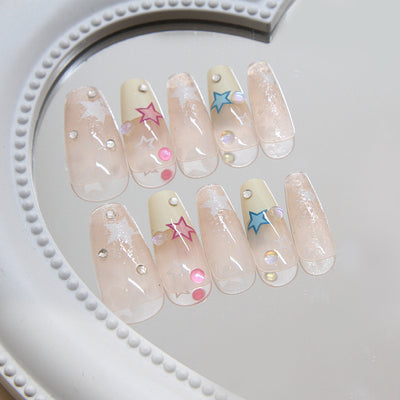 Pegatinas de Uñas Removibles con Cristales - Set de 24 Piezas - Image 3