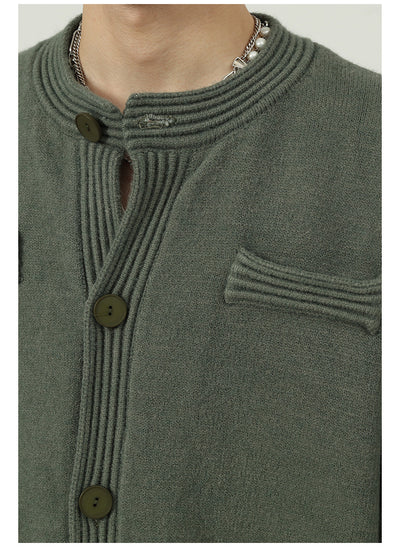 Cardigan de Algodón Damasco para Hombre - Diseño Moderno - Image 14