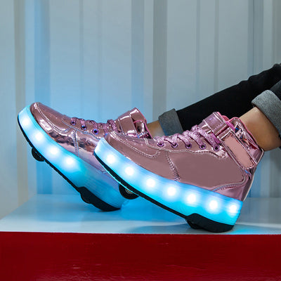 Zapatillas Deportivas Altas con Luces LED y Carga Inalámbrica - Image 7