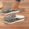 Zapatos Slip-on con Estampado de Leopardo y Soporte Moderado para Mujer