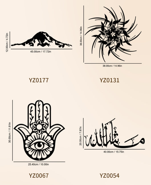 Cuadros Decorativos de Hierro para Pared - Composición Modular Estudio - Image 14