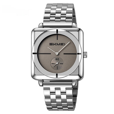 Reloj de Acero Cuadrado con Subdial de Segundos - Movimiento de Cuarzo - Image 8