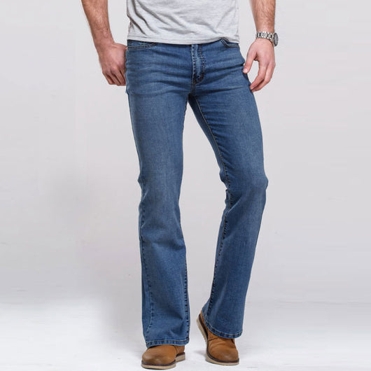 Jeans Casuales Hombre Azul Oscuro Slim Fit Microelástico Lavado Clásico - Image 8