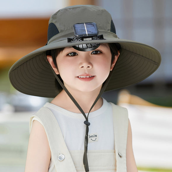 Gorra Ventilador Solar con Potencia de Viento Fuerte Recargable