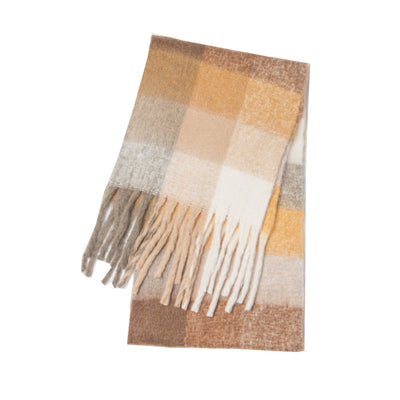 Bufanda Gruesa Cuadros Otoño Invierno - Diseño Multicolor Elegante - Image 14