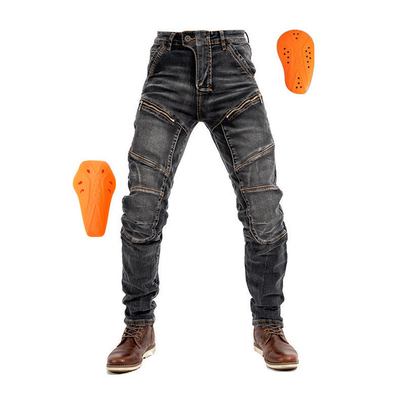 Pantalones Vaqueros para Motocicleta con Elasticidad Alta para Hombre y Mujer