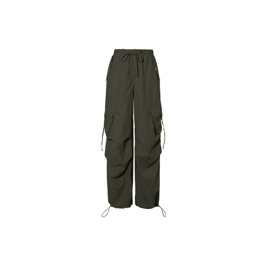 Pantalón Recto Ancho Cintura Media con Pliegues - Image 7