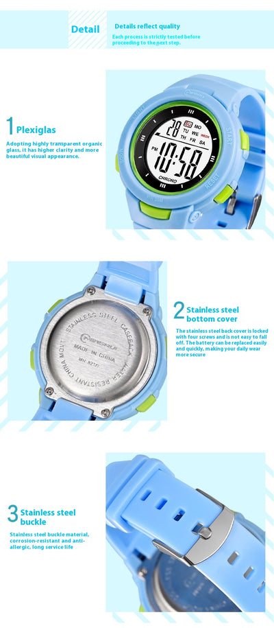 Reloj Electrónico Estudiantil con Correa Luminosa Impermeable y Hebilla de Moda - Image 19