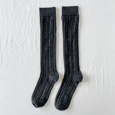 Calcetines Retro Lolita Malla Hueca Rayas Verticales Primavera Verano - Image 22