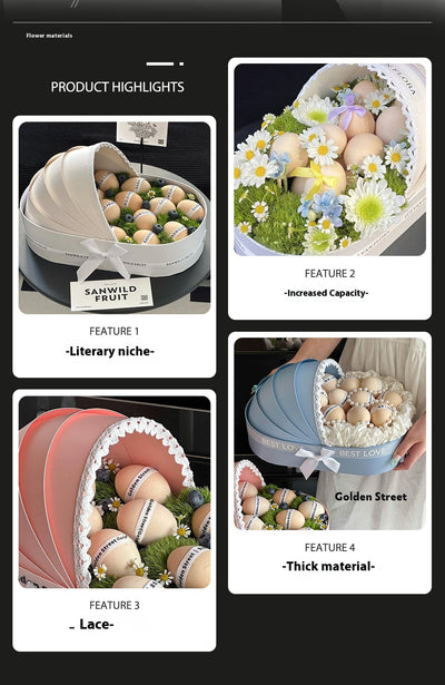 Caja de Embalaje Cradle Flower Box para Huevos - Image 18