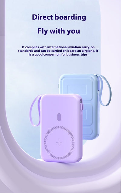 Banco de Energía Inalámbrico Plegable con Soporte Magnético de Gran Capacidad - Image 19