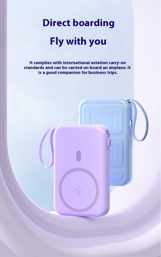 Banco de Energía Inalámbrico Plegable con Soporte Magnético de Gran Capacidad - Image 19