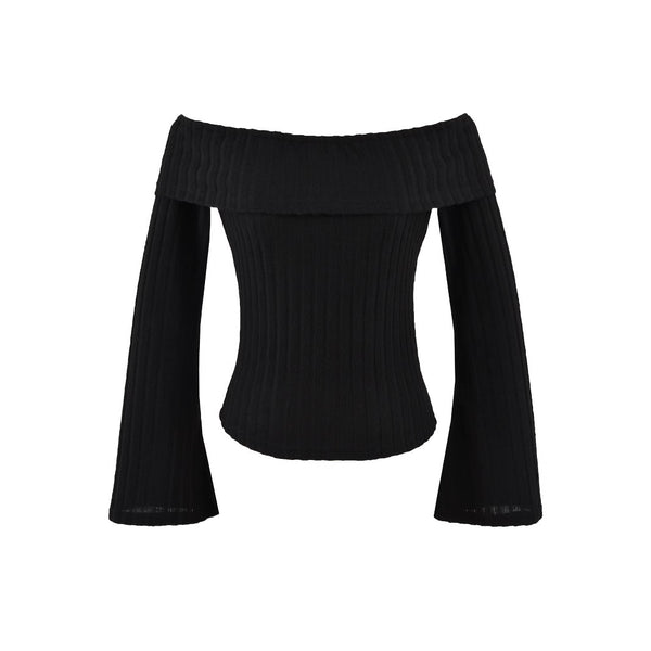 Blusa Slim Hombros Descubiertos - Estilo Desenfadado - Image 6