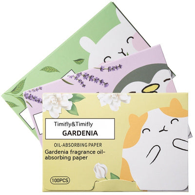 Papeletas Absorbentes de Aceite Facial - 100 Piezas con Aroma - Image 5