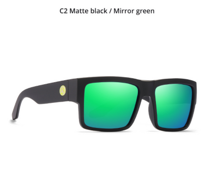 Matte black sports sunglasses with non-mirror black lenses and a full frame design, ideal for men's outdoor activities. - Image 18