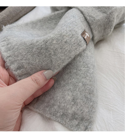 Bufanda Cálida de Moda Básica para Mujer - Colores Sólidos - Image 22