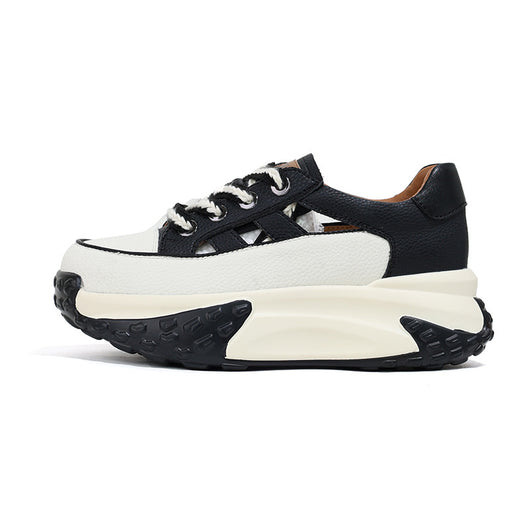 Zapatillas Retro Gruesas con Suela Hueca - Estilo Versátil para Mujer - Image 12