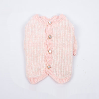 Cardigan Suéter de Perla para Mascotas Otoño e Invierno - Image 13
